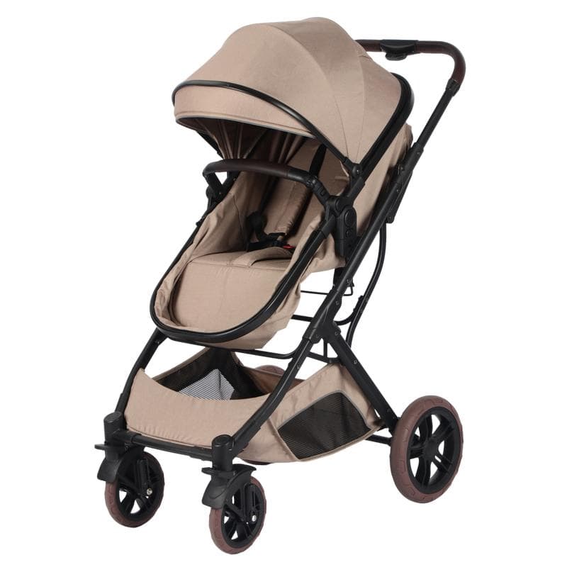 2-in-1 meegroei kinderwagen - taupe