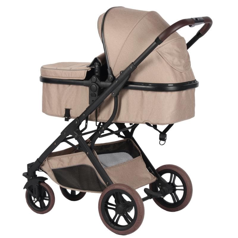 2-in-1 meegroei kinderwagen - taupe