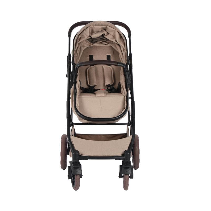 2-in-1 meegroei kinderwagen - taupe