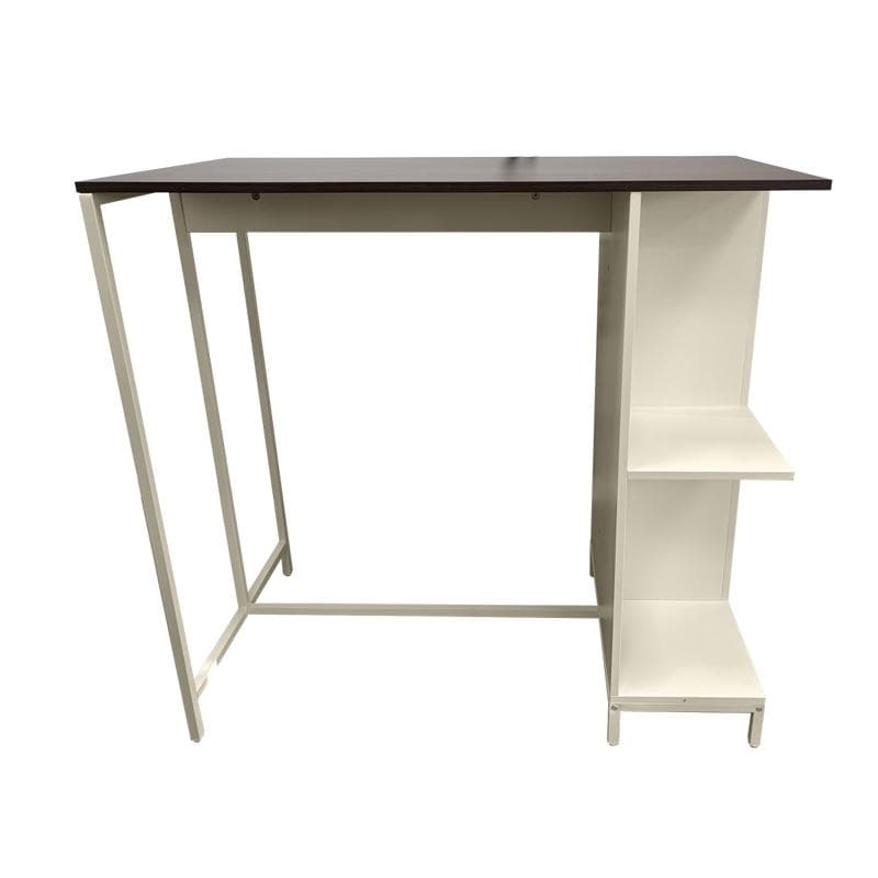 Bartafel met opbergvakken - walnootlook