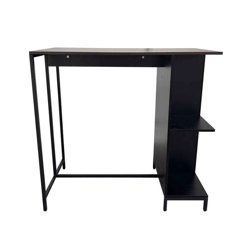 Bartafel met opbergvakken - walnootlook