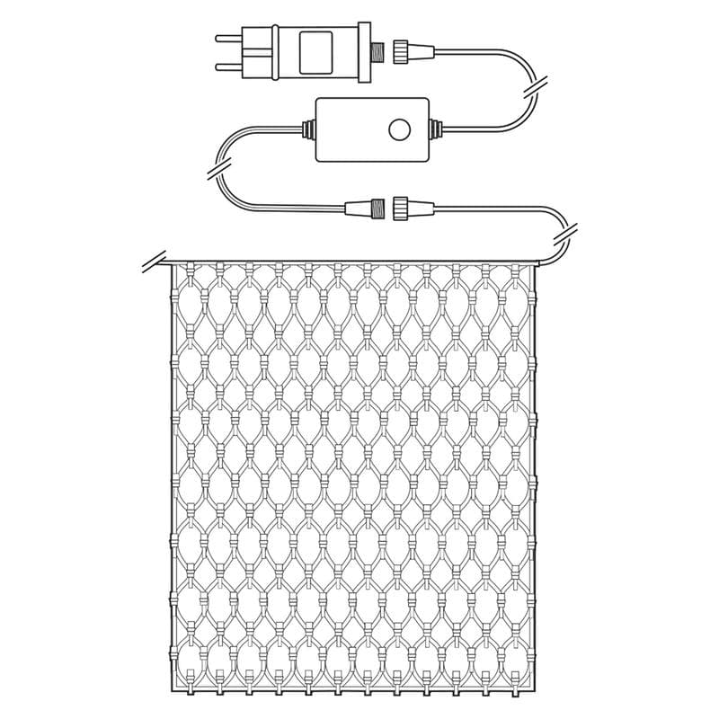 Rideau lumineux de Noël Nedis SmartLife - 3 x 3 m