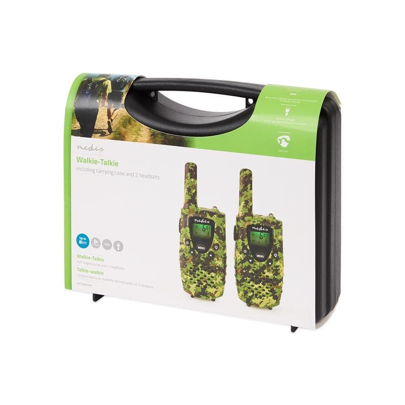 Paire de talkies-walkies Nedis - camouflage