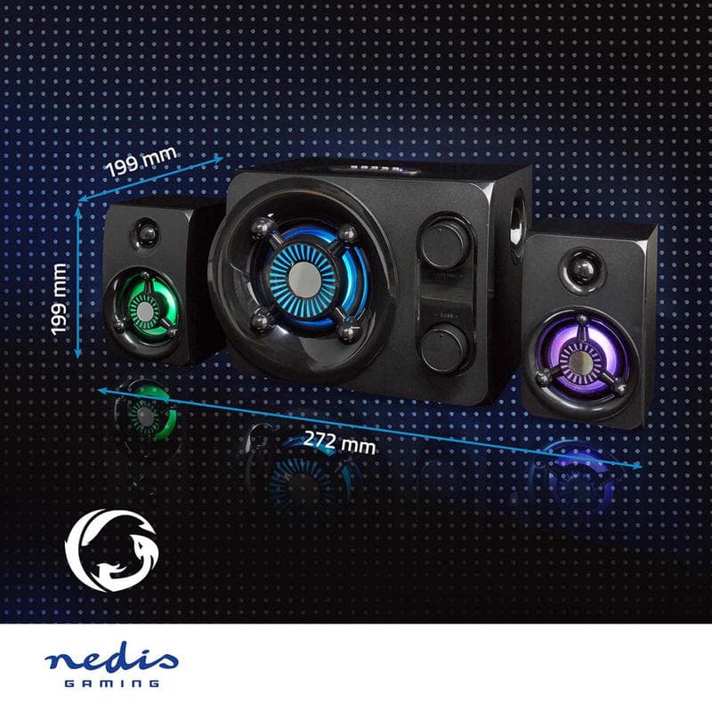 2.1 gaming speaker met ledverlichting