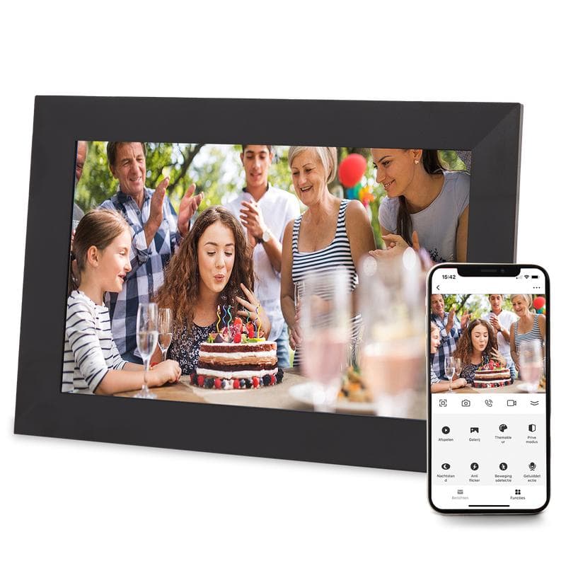 Cadre photo numérique Denver 10.1 pouces - noir