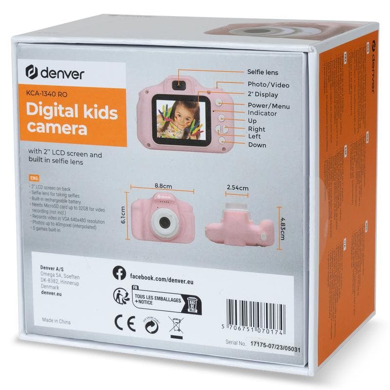 Appareil photo enfant Denver - rose