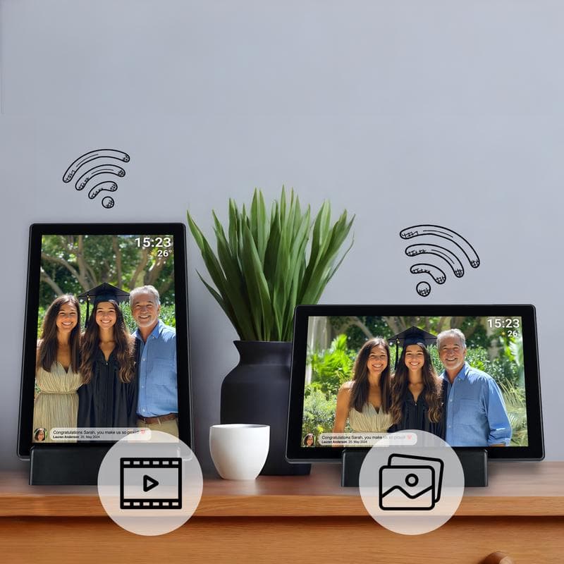 Cadre photo numérique Denver - noir