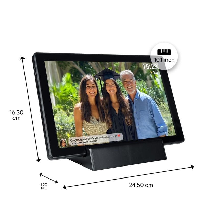 Denver digitale fotolijst - zwart