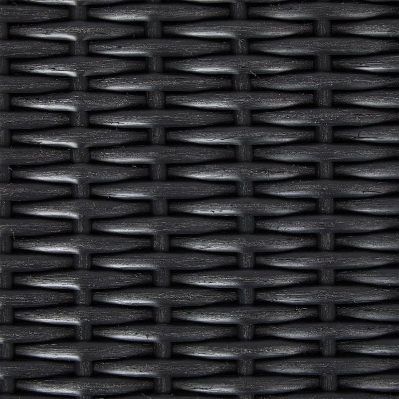 Jardinière aspect rotin 3 en 1 - noir