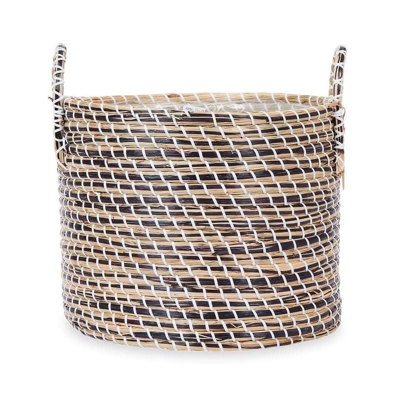 Panier cache-pot en zostère - lot de 3