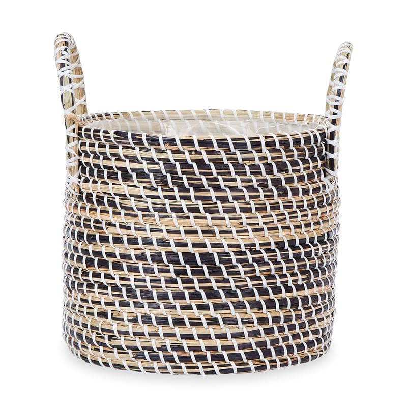 Panier cache-pot en zostère - lot de 3