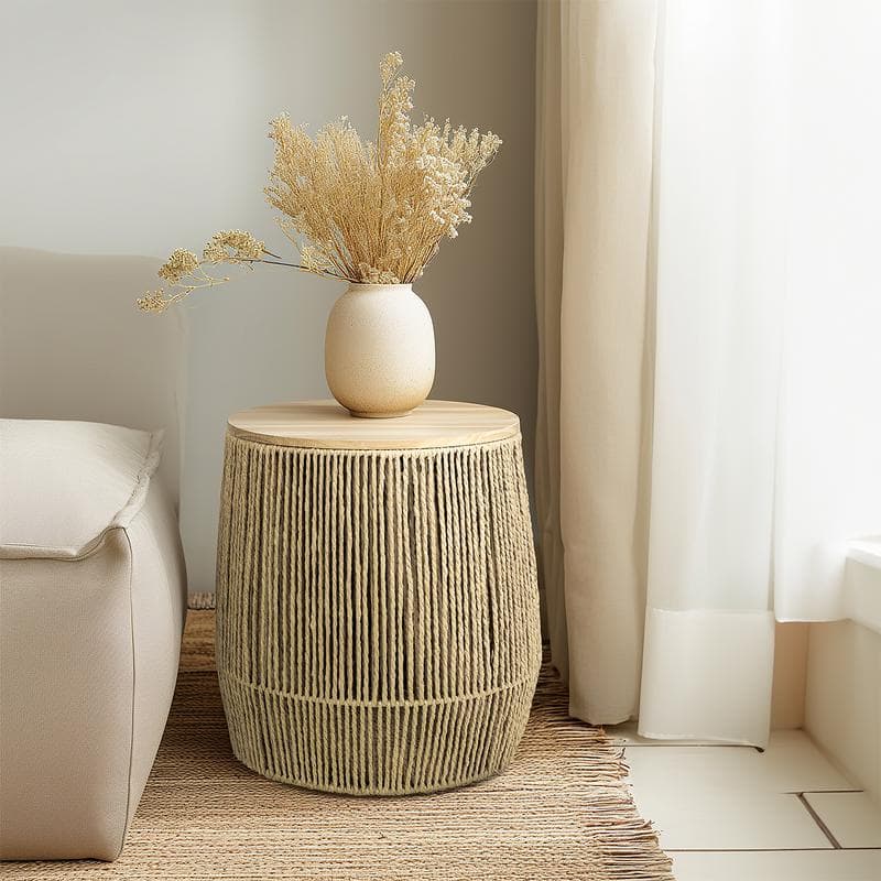 Houten bijzettafels - set van 2