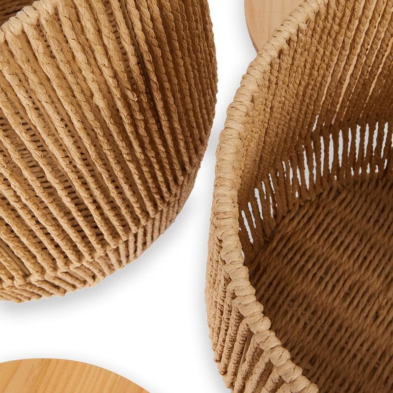 Houten bijzettafels - set van 2