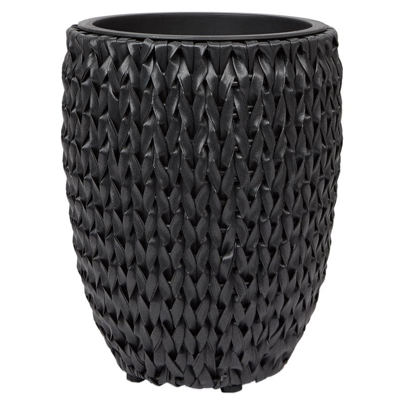 Set van 2 plantenpotten - zwart