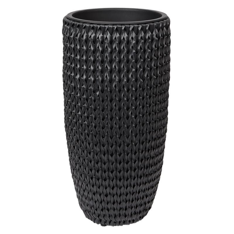 Set van 2 plantenpotten - zwart