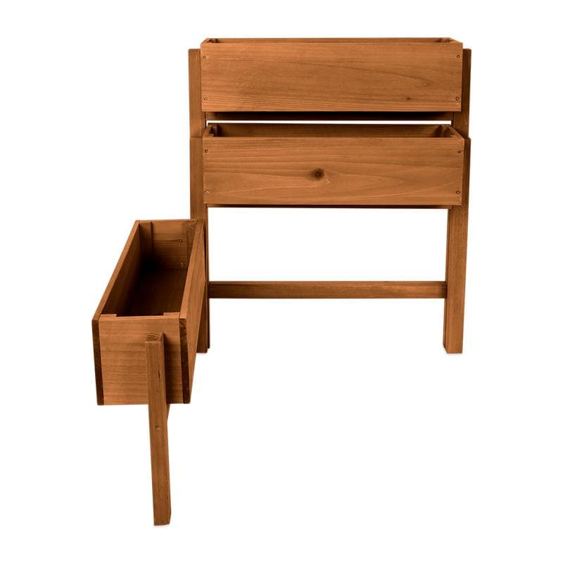 Houten 3-traps plantenbak