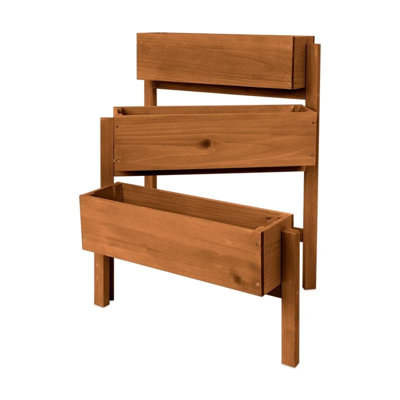 Houten 3-traps plantenbak