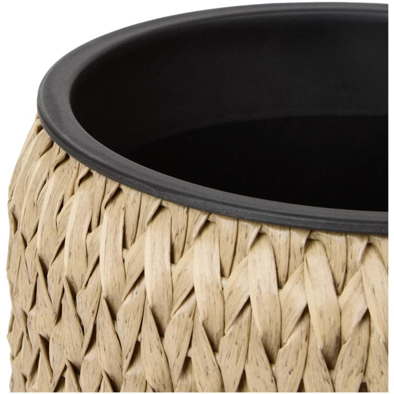 Set van 2 lage plantenpotten - naturel