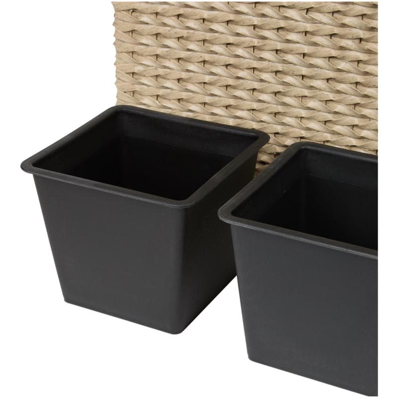 Rattan plantenbak 3-in-1 - lichtbruin