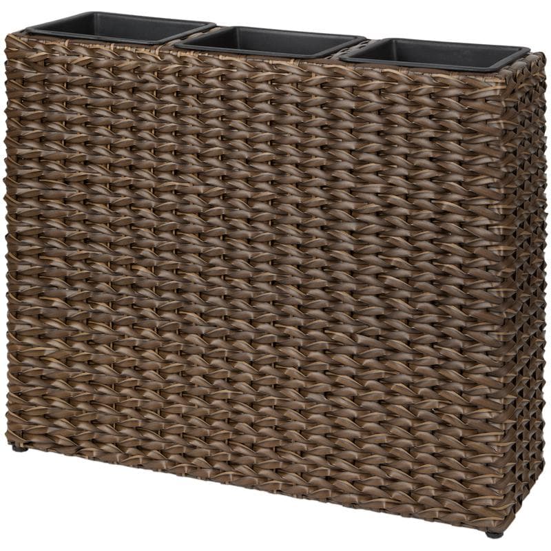 Jardinière aspect rotin 3 en 1