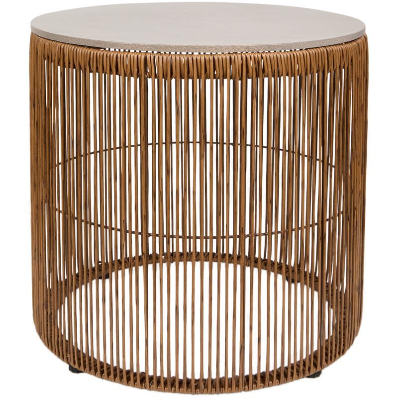 Lot de 2 tables d'appoint - marron