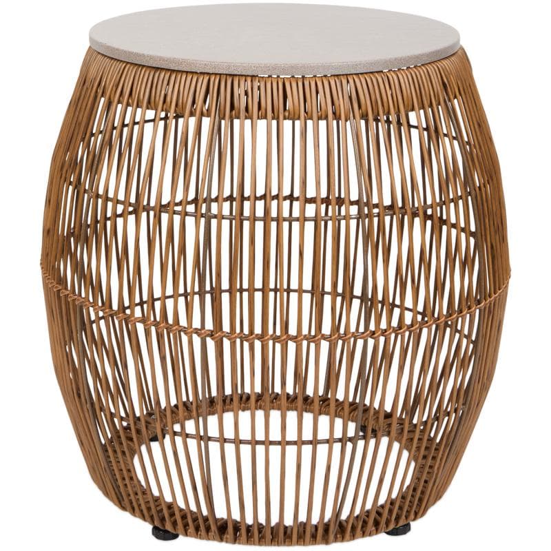 Lot de 2 tables d'appoint - marron