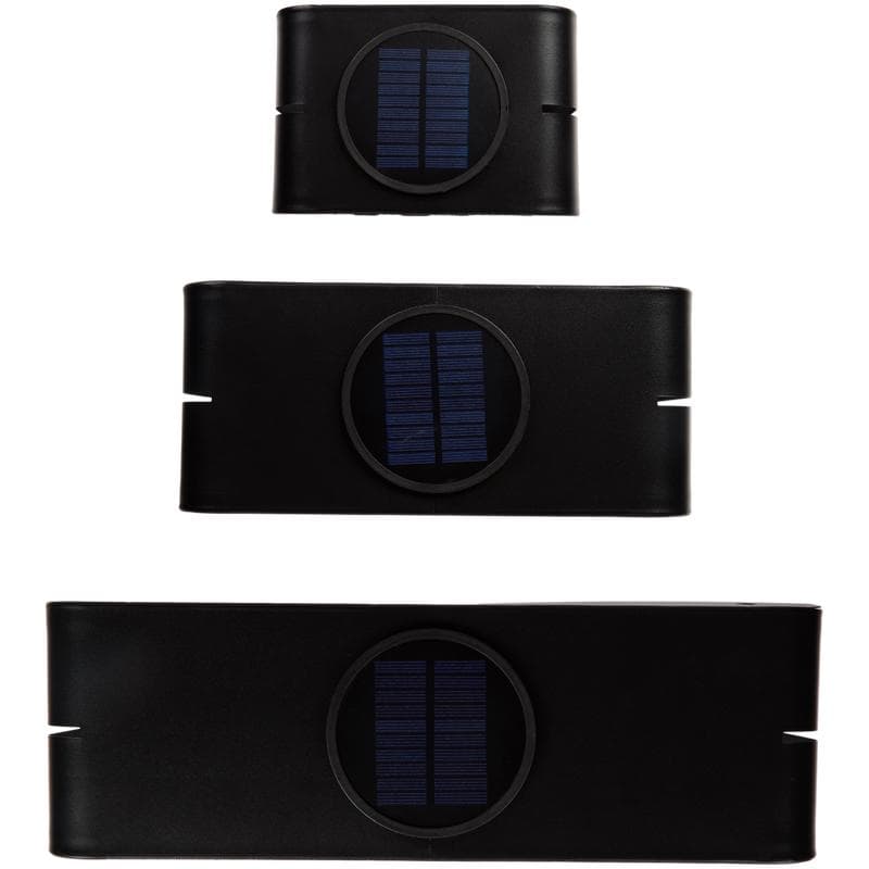 Wandplantenbakken set met solarverlichting