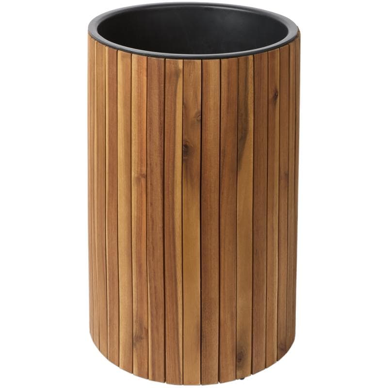 Ronde houten plantenbak