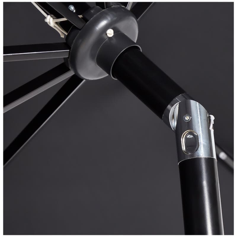 Parasol avec éclairage solaire