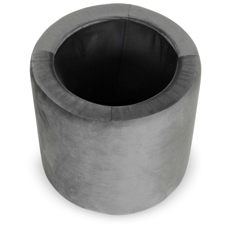 Pouf avec rangement - anthracite
