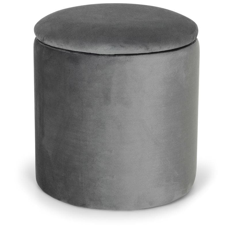 Pouf avec rangement - anthracite