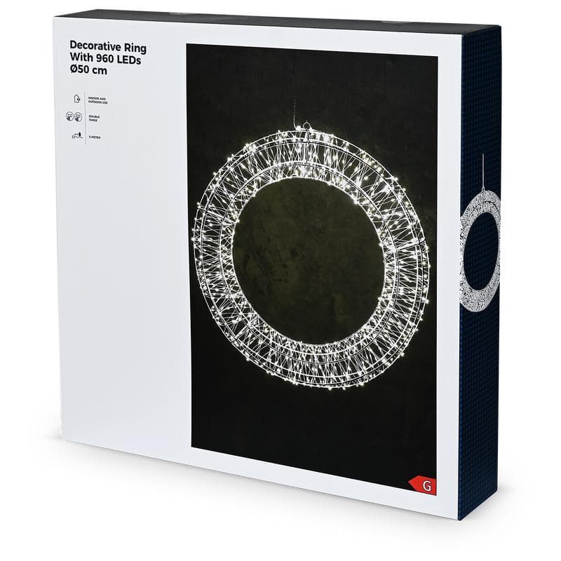 Kerstkrans met licht