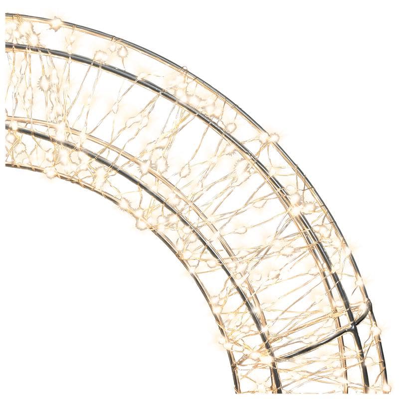 Couronne de Noël lumineuse