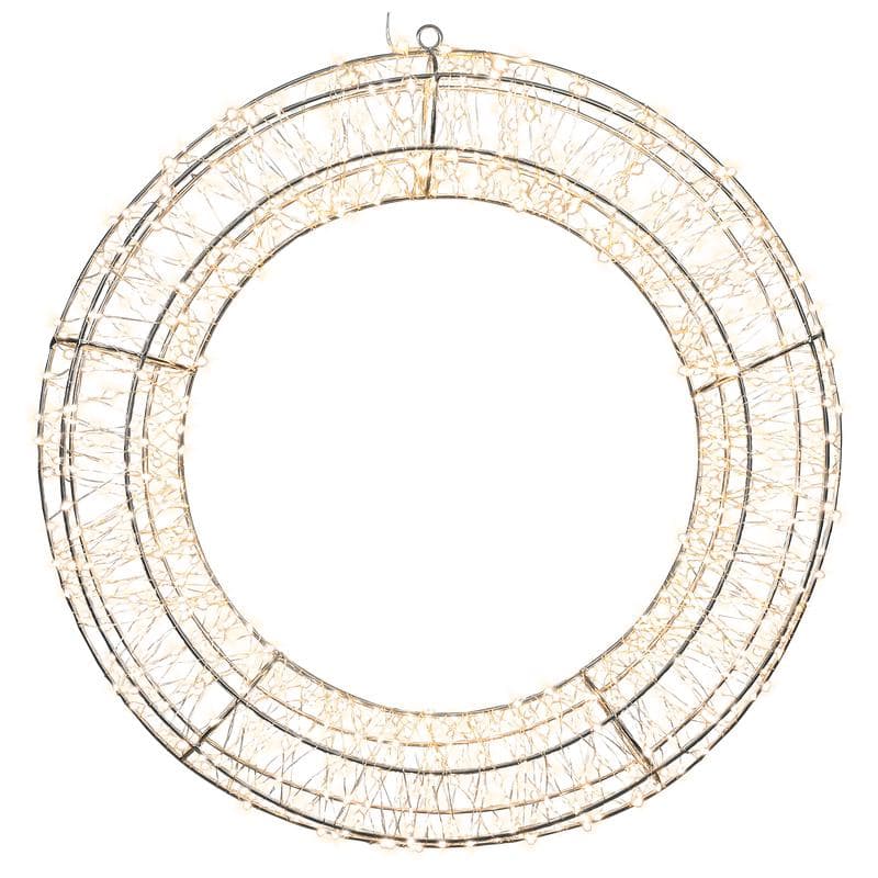 Couronne de Noël lumineuse