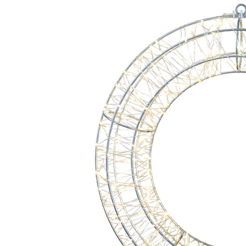 Kerstkrans met licht