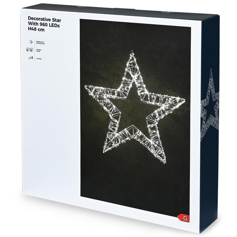 Étoile de Noël lumineuse