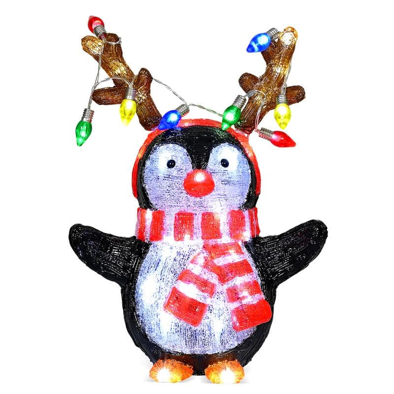 Pingouin de Noël lumineux
