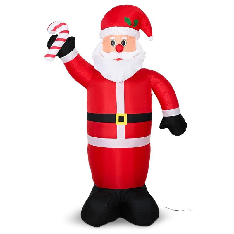 Opblaasbare kerstman XXL met licht