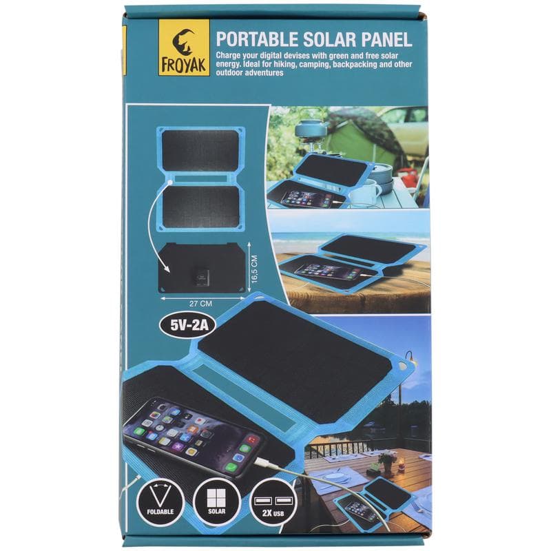 Froyak draagbaar zonnepaneel