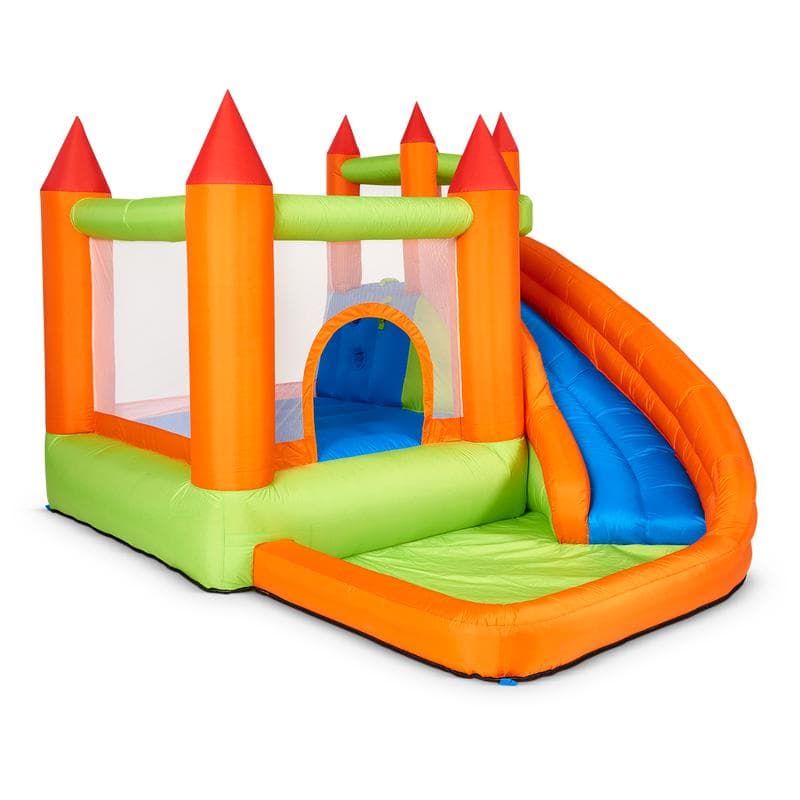 Opblaasbaar springkasteel met glijbaan