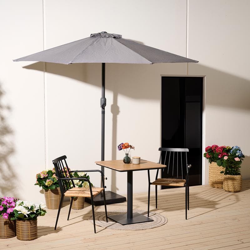 Halve parasol - antraciet