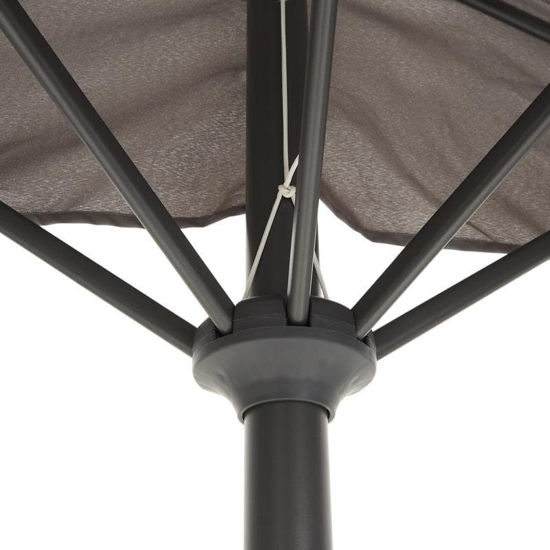 Demi-parasol pour balcon - anthracite