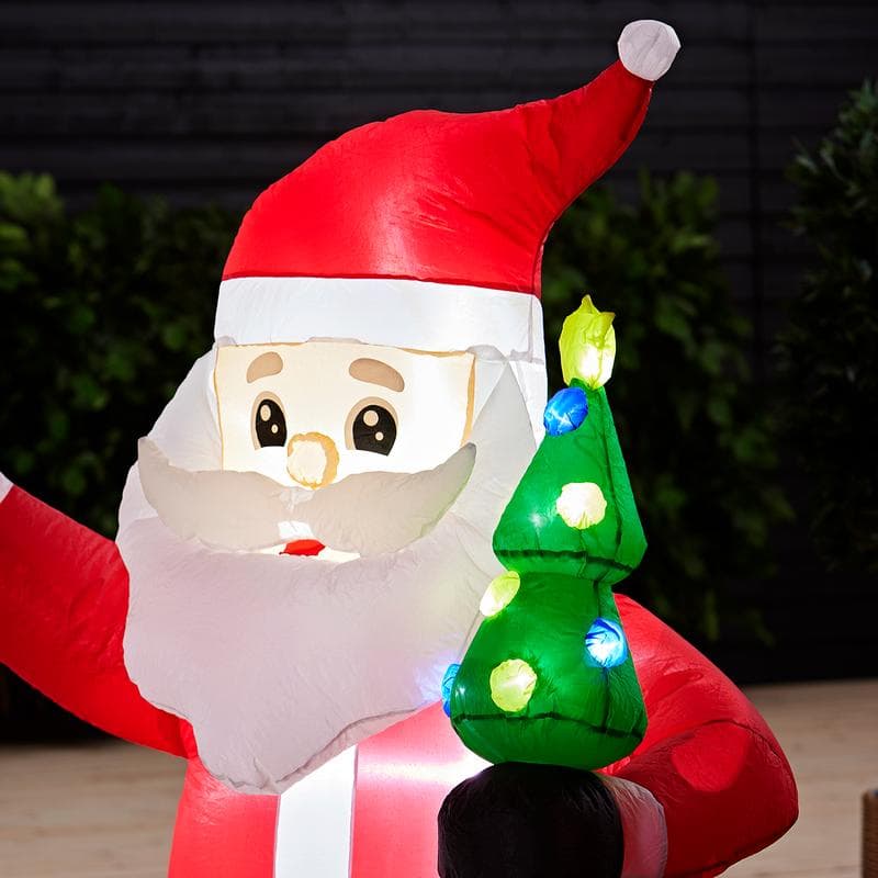 Père Noël gonflable XXL avec LED