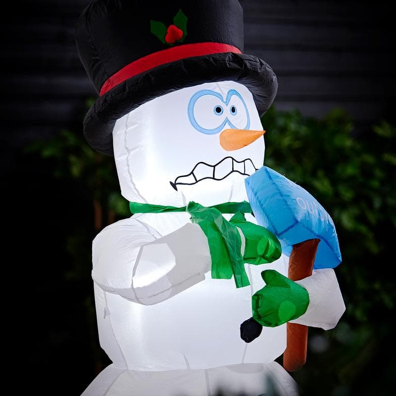Bonhomme de neige gonflable animé et lumineux