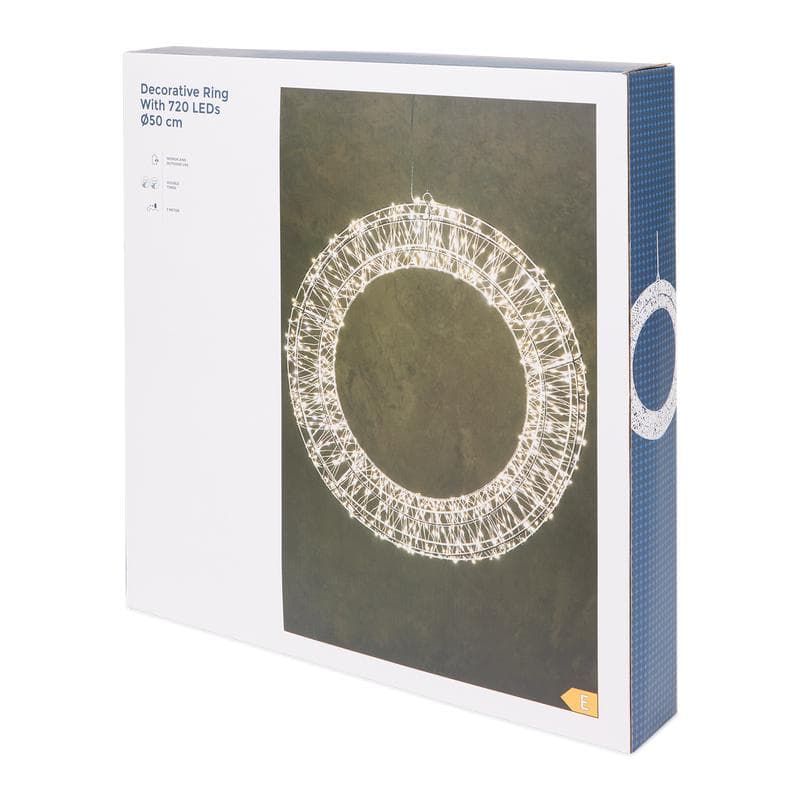 Kerstkrans met 720 ledlichtjes