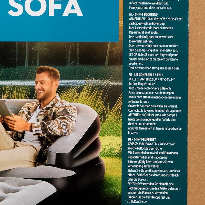 Froyak opblaasbare 5-in-1 loungebank
