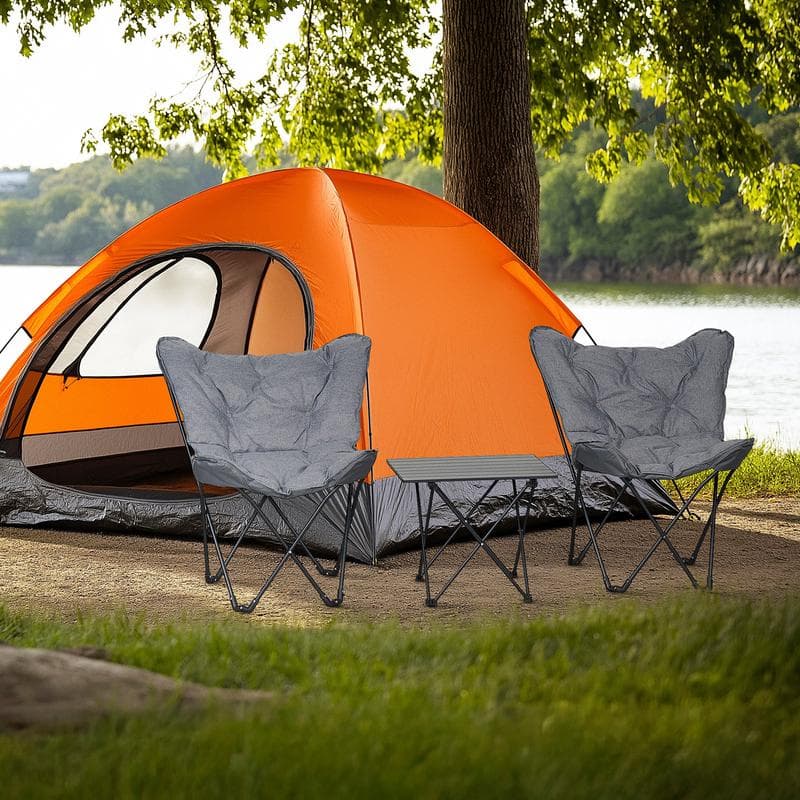 Camping/festival stoelen met tafel