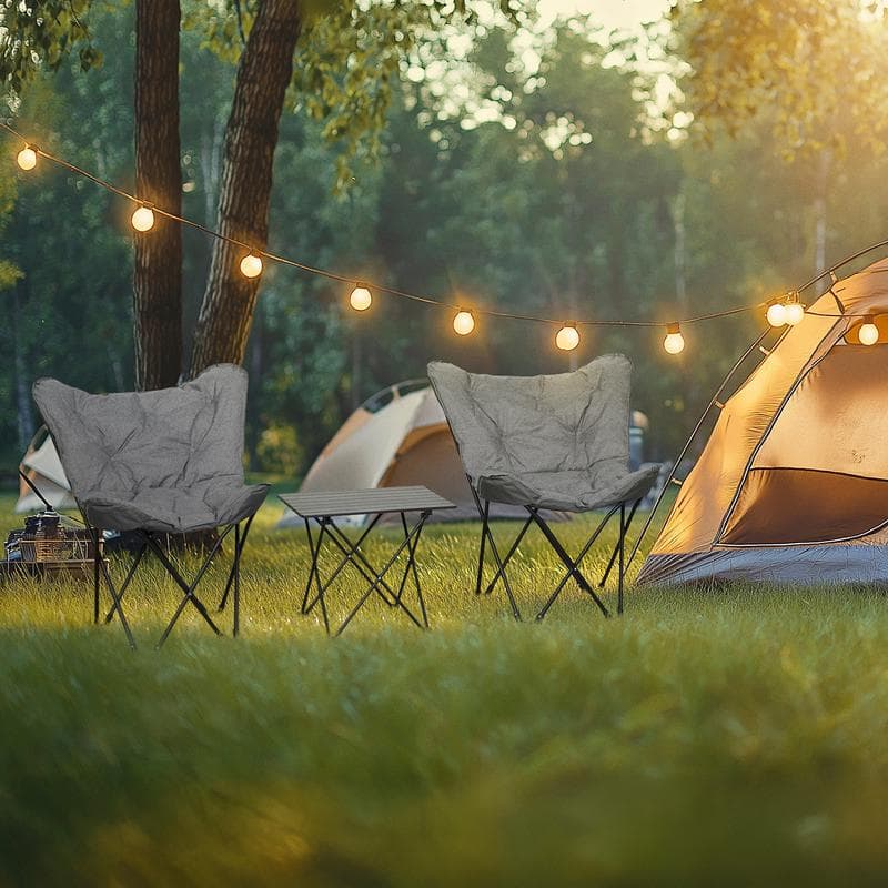 Camping/festival stoelen met tafel