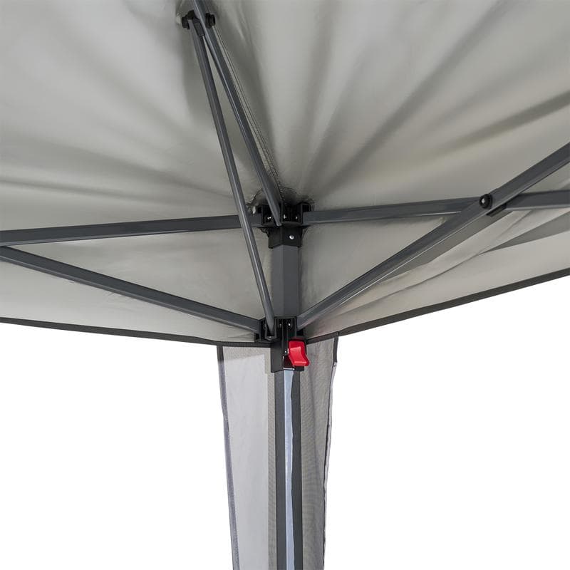 Easy up partytent met zijwanden - grijs