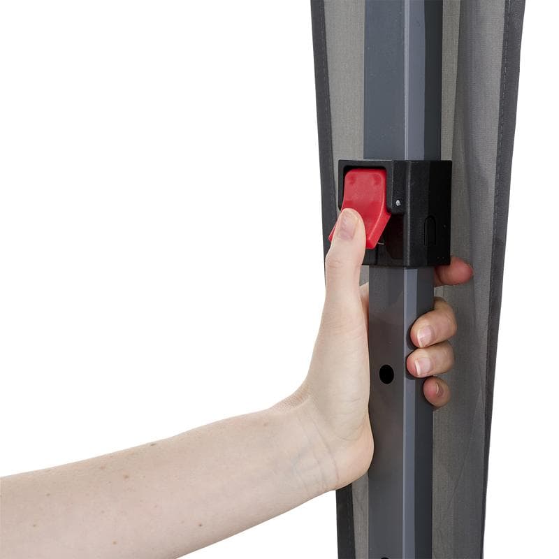 Easy up partytent met zijwanden - grijs